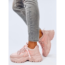 Tênis de cunha rosa Bains 2