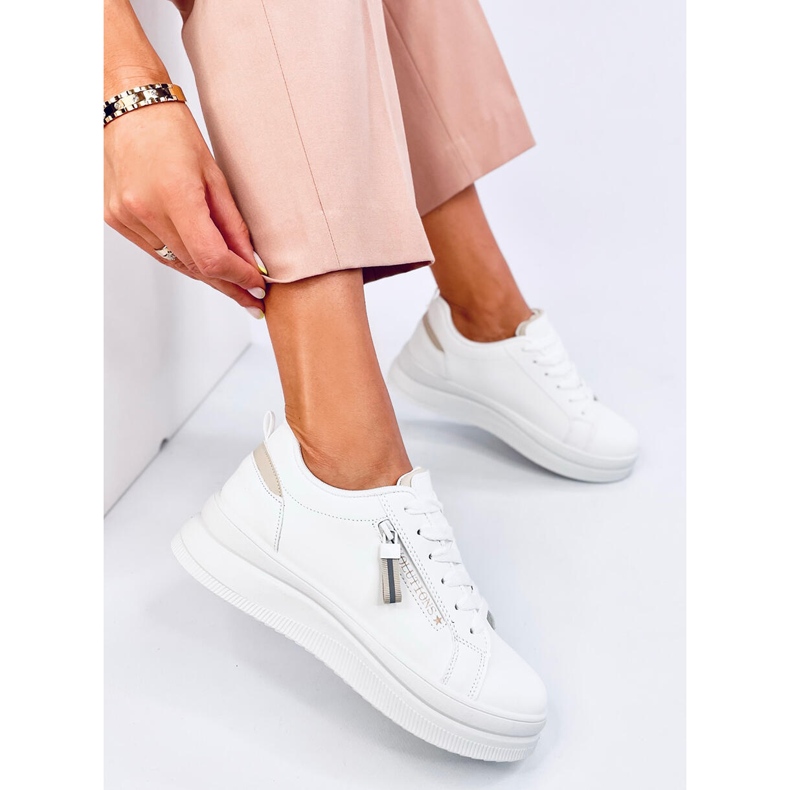 Tênis feminino Mayers Bege branco 2