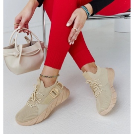 Tênis esportivo leve bege da Faruz 2