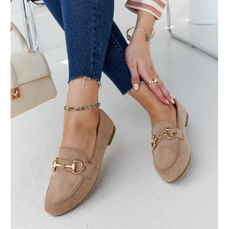 Mocassins com fivela marrom da Erminia 1