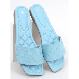 Chinelos com sola quadrada Sahar LT.BLUE azul 2