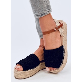 Boho Ingram Sandália espadrille preta preto 2