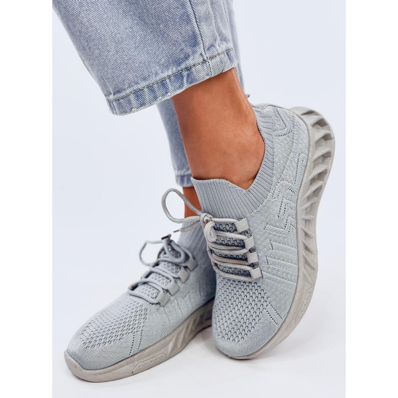 Calçados esportivos com meia Neam Grey cinza 2