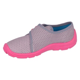 Meninas befado com velcro 974y528 cinza/rosa 1