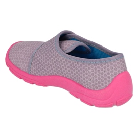 Meninas befado com velcro 974y528 cinza/rosa 2