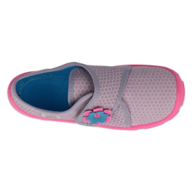 Meninas befado com velcro 974y528 cinza/rosa 3