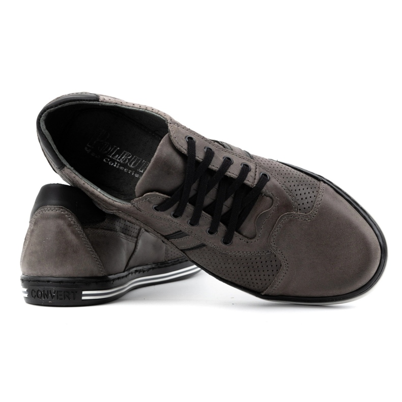 Polbut Sapatos casuais masculinos 1801P, cinza 3