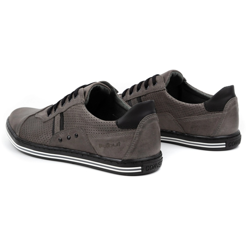 Polbut Sapatos casuais masculinos 1801P, cinza 5