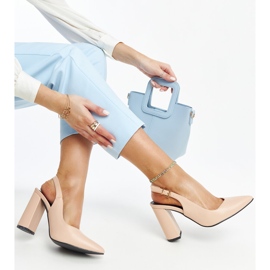 Sapatos abertos bege da Wechsler 1 Sapatos abertos bege da Wechsler 1