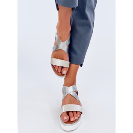 Sandálias de cunha prata Caden 2