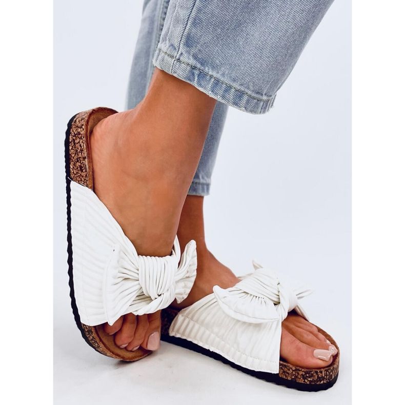 Chinelos de cortiça Moss White branco 2