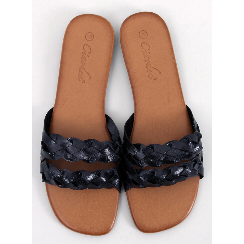 Chinelos de mulher Emery Black preto 1