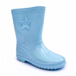 Borracha infantil galoshes azul claro 1