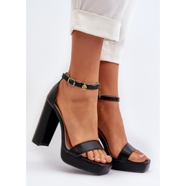 Sandálias de salto alto Trewenna pretas preto 2