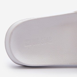 Chinelos masculinos Big Star NN174651 brancos 1