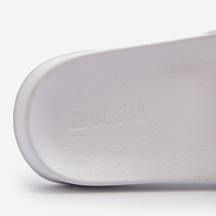 Chinelos masculinos Big Star NN174651 brancos 1