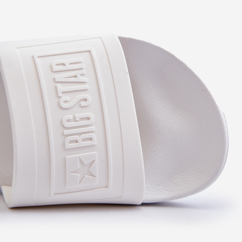 Chinelos masculinos Big Star NN174651 brancos 2