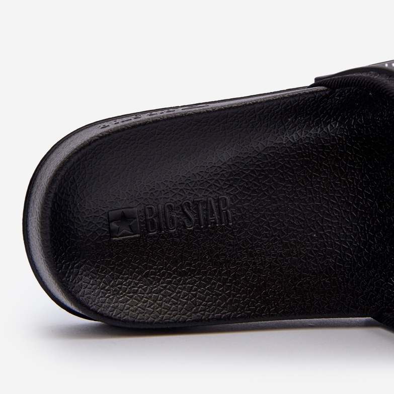 Chinelos leves masculinos Big Star NN174694 pretos 1