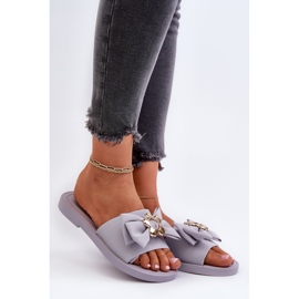 Chinelos femininos lavanda com laço Arsicada tolet 2