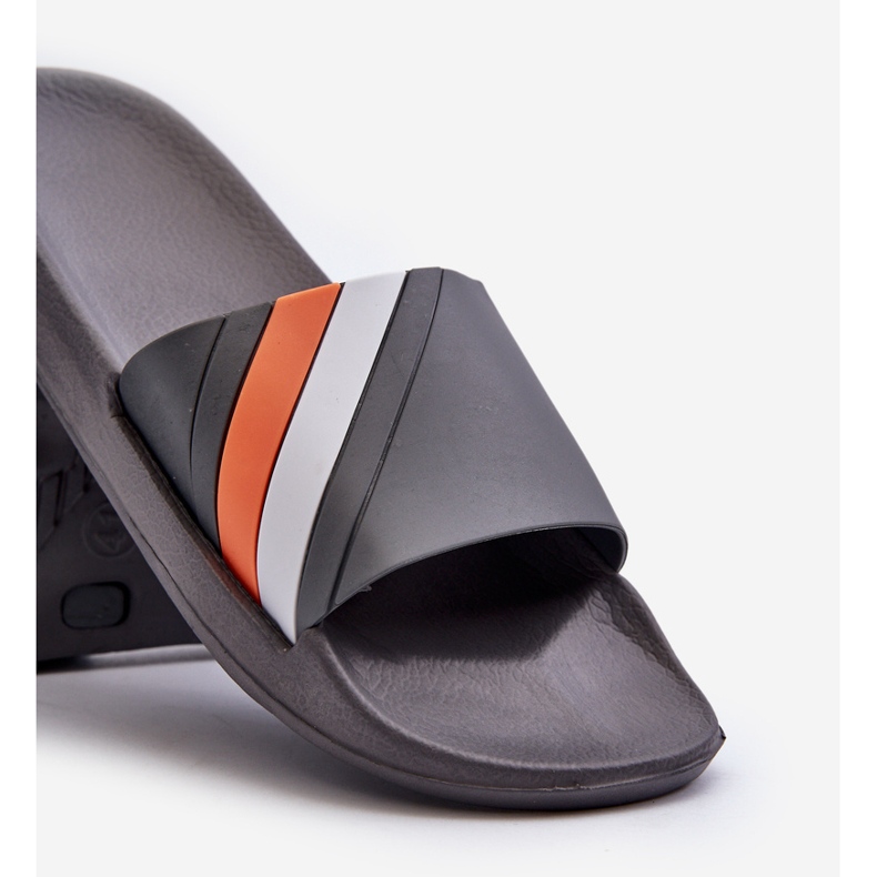 Chinelos clássicos leves masculinos cinza Bemostom 2