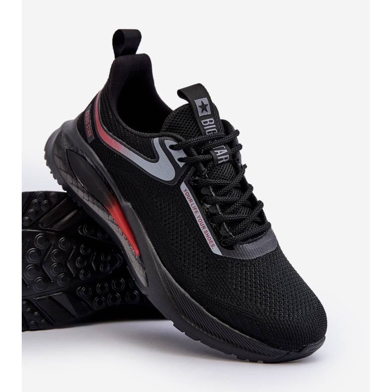 Calçados esportivos masculinos sistema HI-POLY Big Star NN174373 preto 2