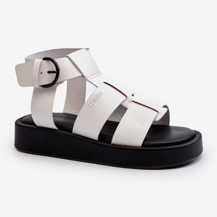 Sandálias femininas Big Star NN274072 brancas branco 1