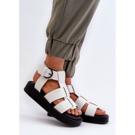 Sandálias femininas Big Star NN274072 brancas branco 2