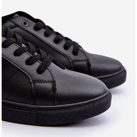 Tênis baixo masculino couro ecológico Big Star NN174284 preto 2