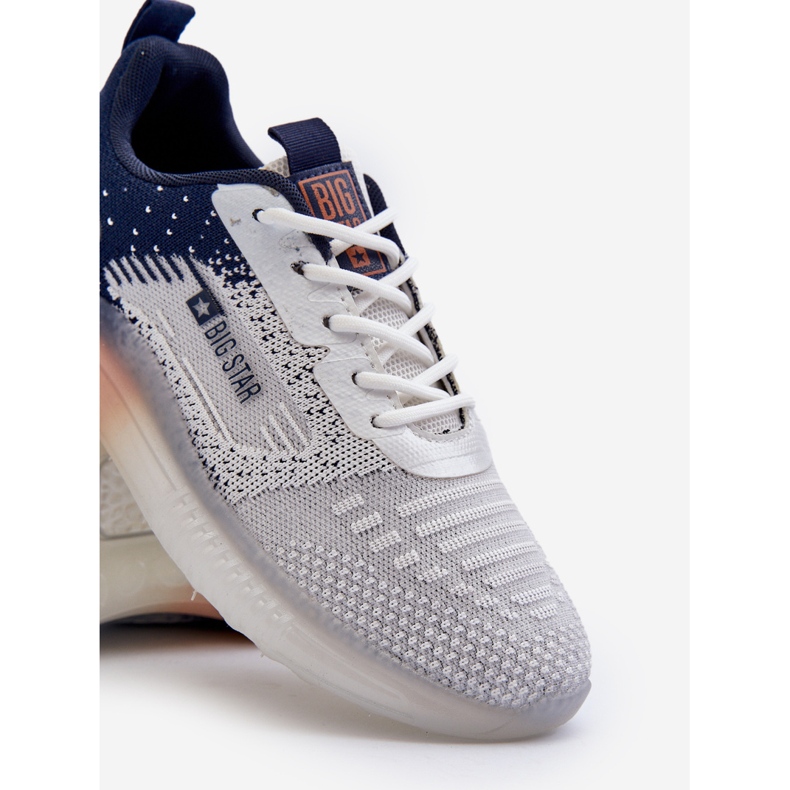 Calçados esportivos masculinos HI-POLY System Big Star NN174474 Azul marinho cinza 2