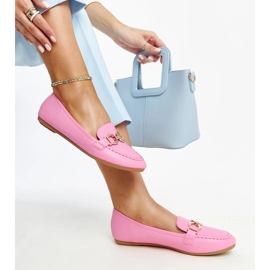 Mocassins rosa escuro com fivela Najla 1