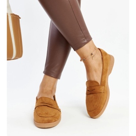 Mocassins Nibras em camurça marrom 1