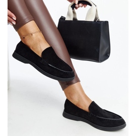 Sapatos Rumay de camurça preta preto 1