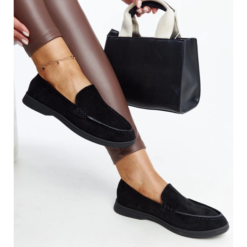 Sapatos Rumay de camurça preta preto 1