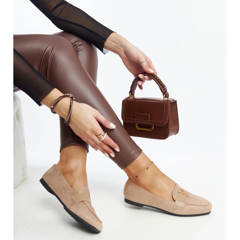 Mocassins marrons com decoração Namal castanho 2