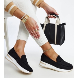 Calçado desportivo Venla em camurça preta preto 1