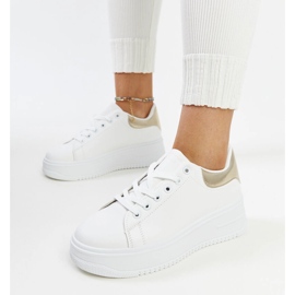 Calçado desportivo com plataforma Ottavia branco 2