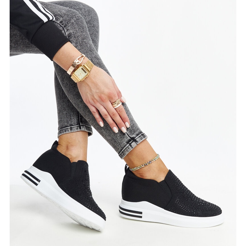 Tênis de cunha Fossacesia preto 1