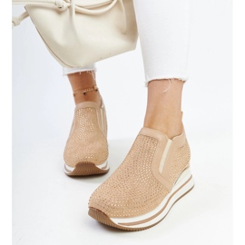 Tênis de cunha Cadelaria marrom castanho 1