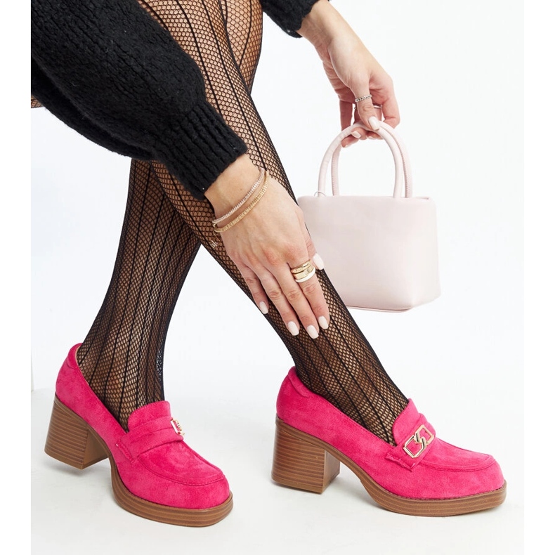 Sapatos de salto alto Aludra rosa escuro 1