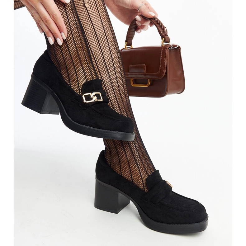 Sapatos de salto alto Aludra pretos 1