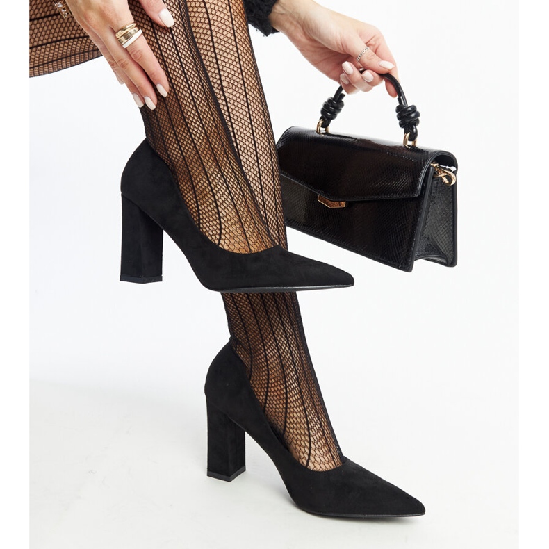 Sapatos de salto alto Leea pretos 1