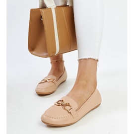 Mocassins bege com fivela Najla 1