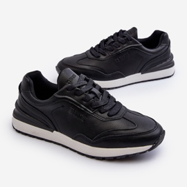 Tênis de couro masculino Big Star NN174287 preto 1