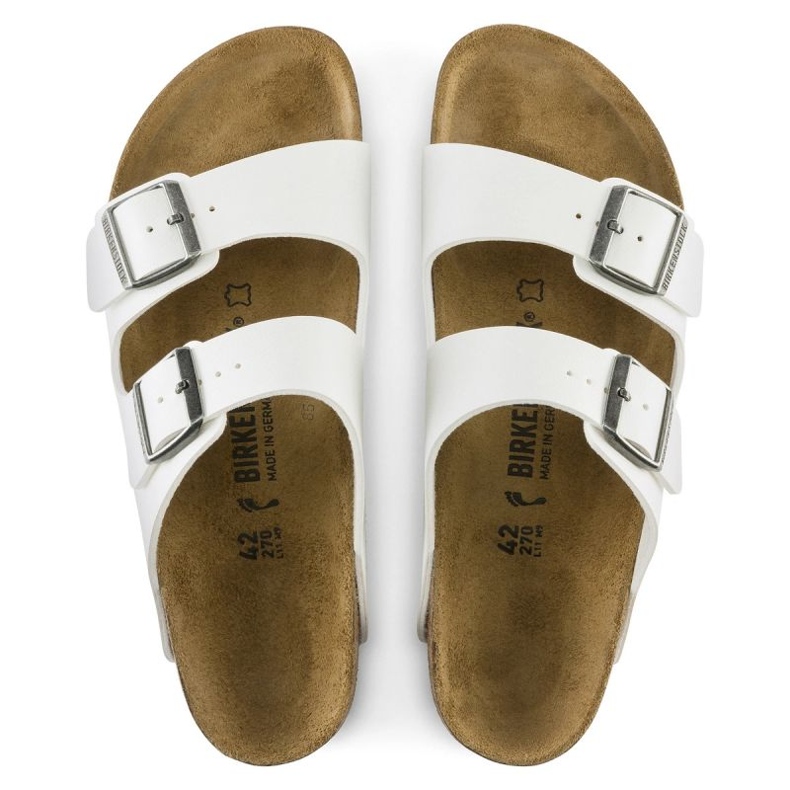 Chinelos Birkenstock Arizona Bs 0552683 branco 2