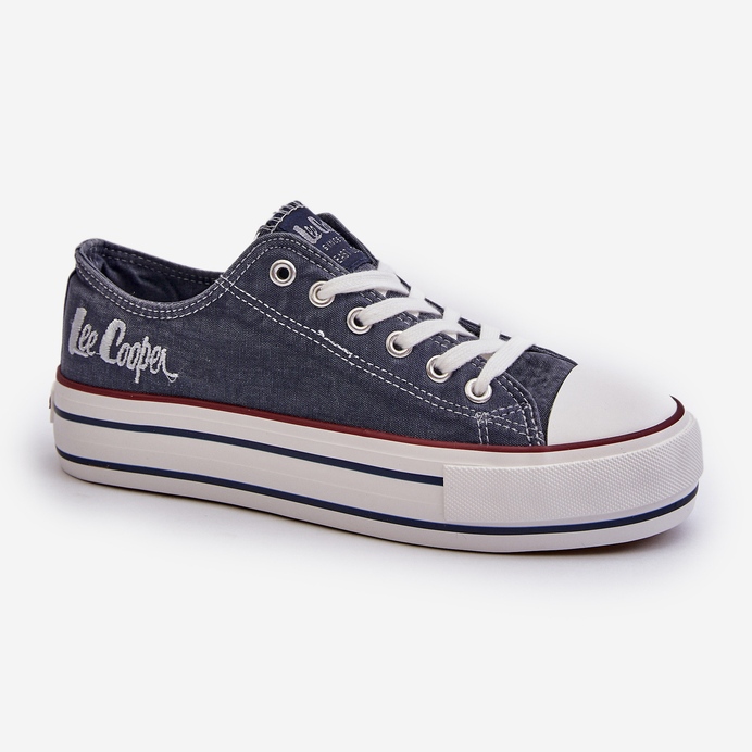 Tênis feminino com sola grossa Lee Cooper LCW-24-31-2220 Azul marinho 2