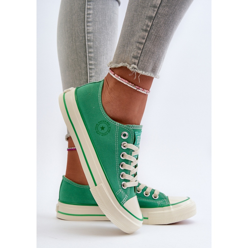 Tênis baixo feminino Big Star NN274268 verde 2