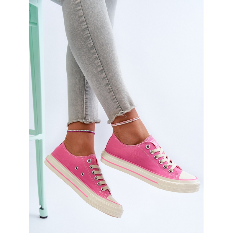 Tênis baixo feminino Big Star NN274271 rosa 2