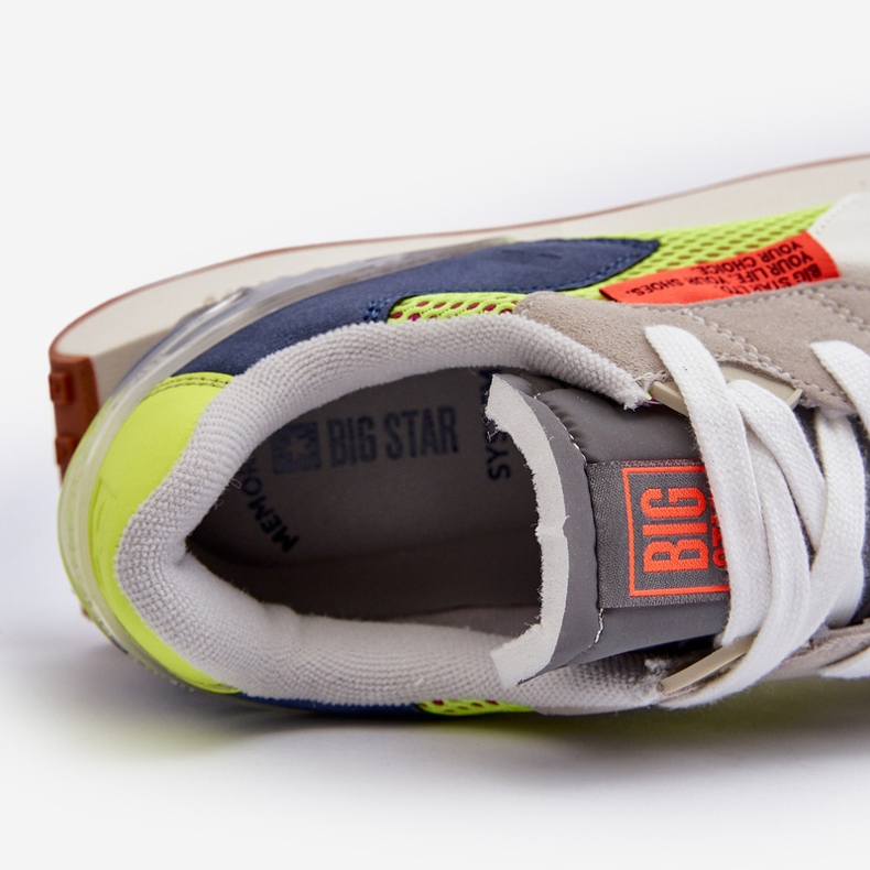 Tênis esportivo masculino Memory Foam System Big Star NN174344 cinza 2