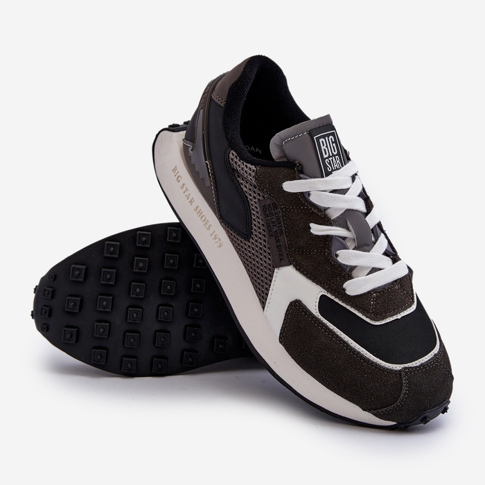 Sistema de espuma viscoelástica masculina Big Star tênis esportivos NN174347 preto 2