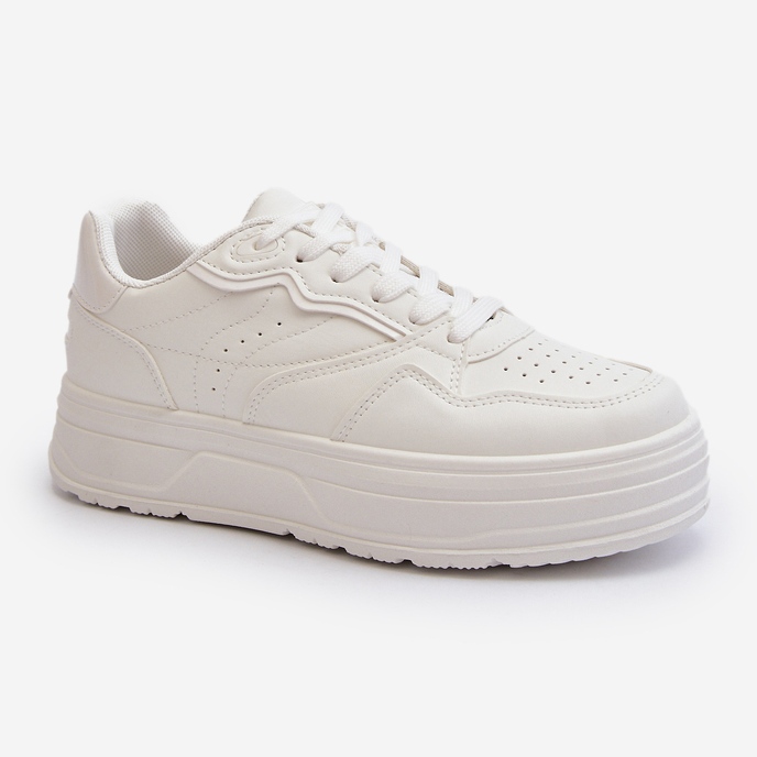 Tênis feminino plataforma branco Axivana 2